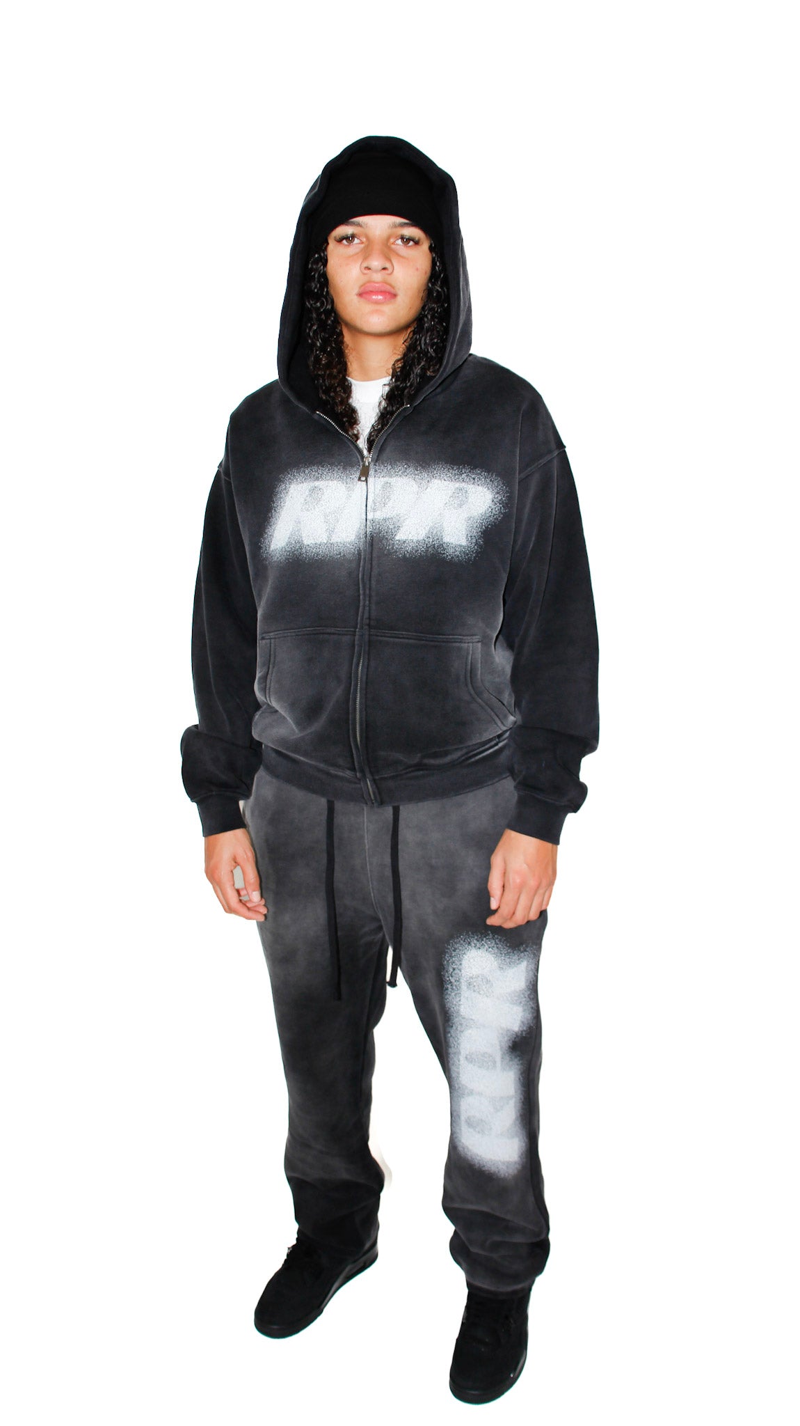 FADED BLACK RPR SPRAY LOGO TRACKSUIT