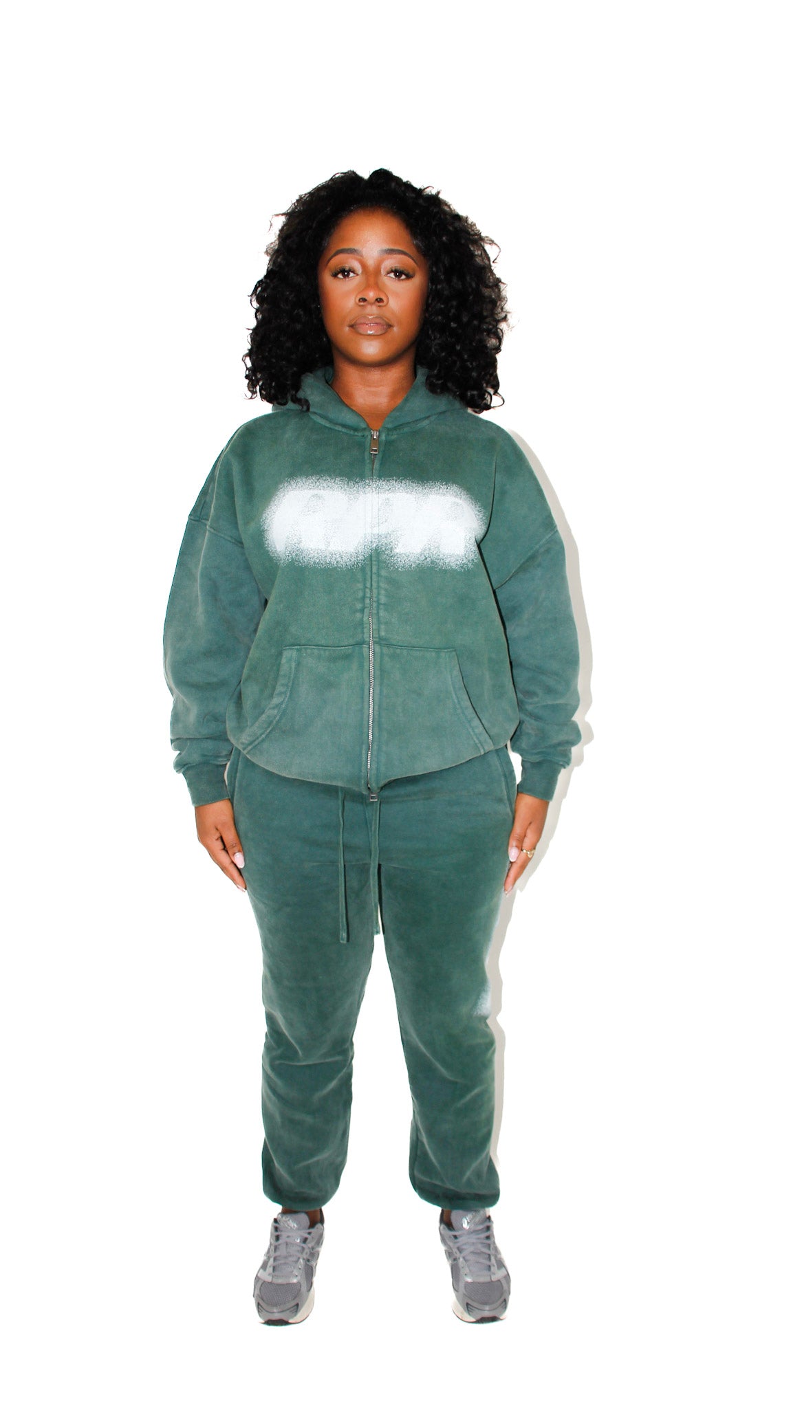 FADED GREEN RPR SPRAY LOGO TRACKSUIT